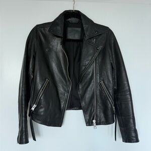 All Saints Black Leather Jacket